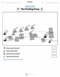 The Printing Press printable worksheet preview