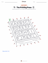The Printing Press printable worksheet preview