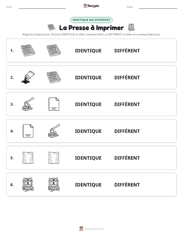 Identique ou Différent