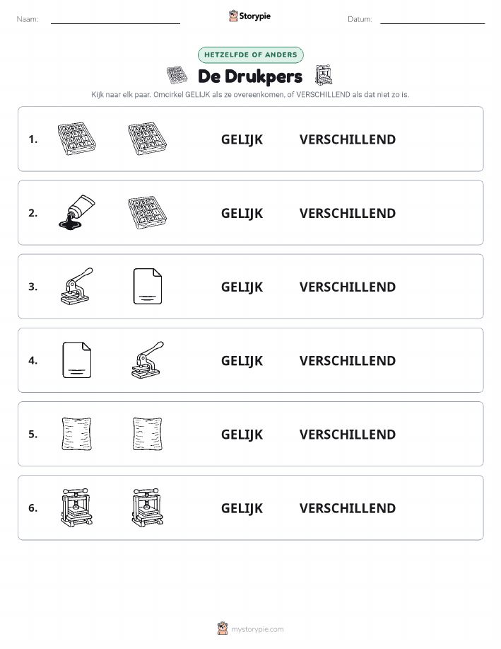 Zelfde of Verschillend