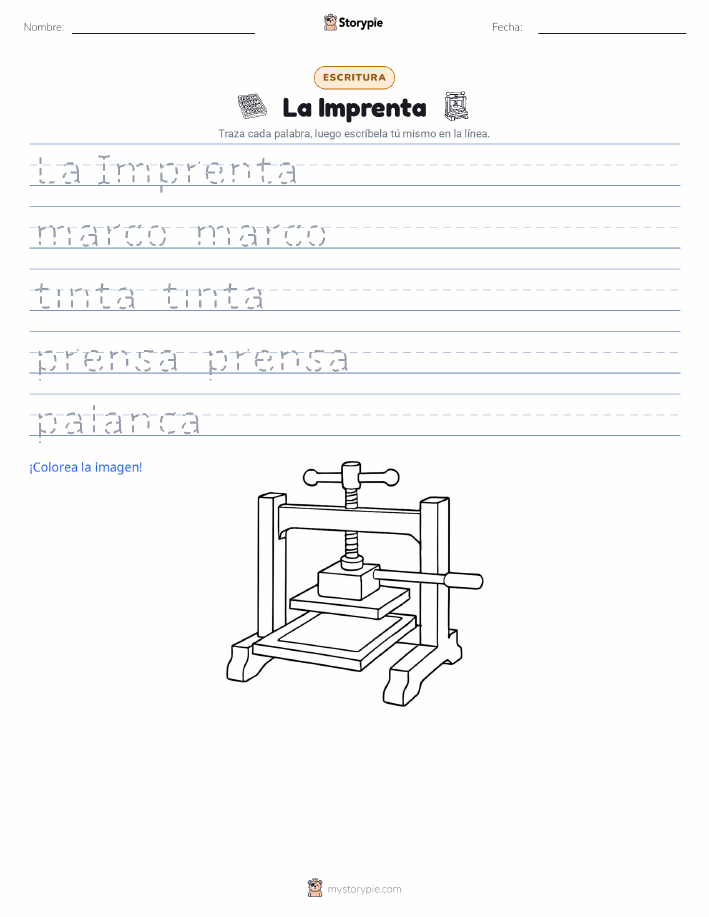 Práctica de Escritura