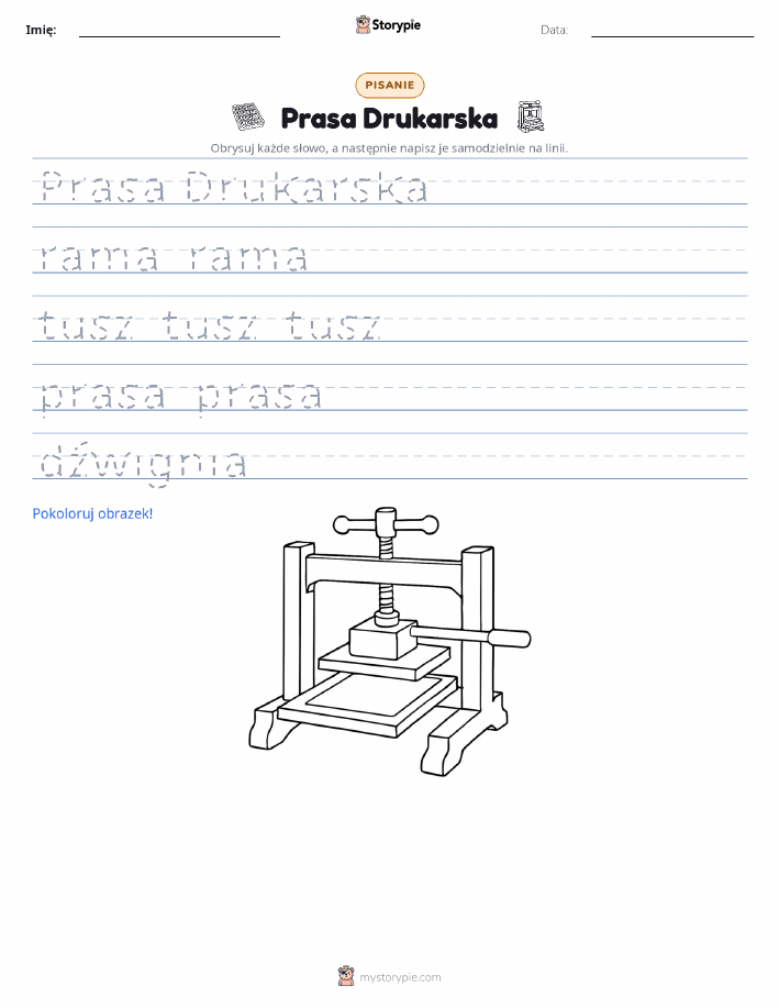 Ćwiczenie Pisania