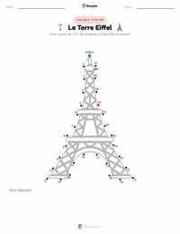 Anteprima della scheda stampabile di La Torre Eiffel