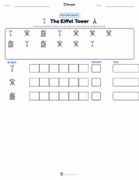 The Eiffel Tower printable worksheet preview