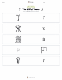 The Eiffel Tower printable worksheet preview