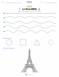 Anteprima della scheda stampabile di La Torre Eiffel