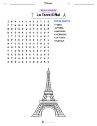 Anteprima della scheda stampabile di La Torre Eiffel