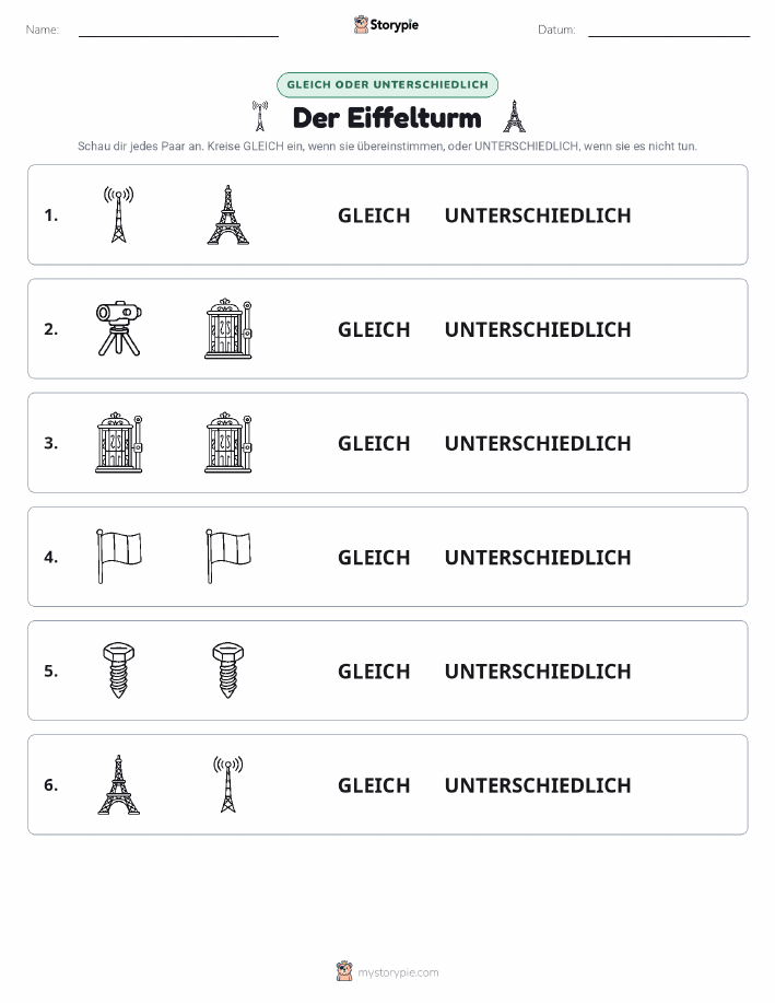 Gleich oder Anders
