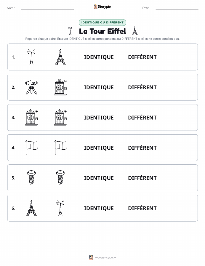 Identique ou Différent