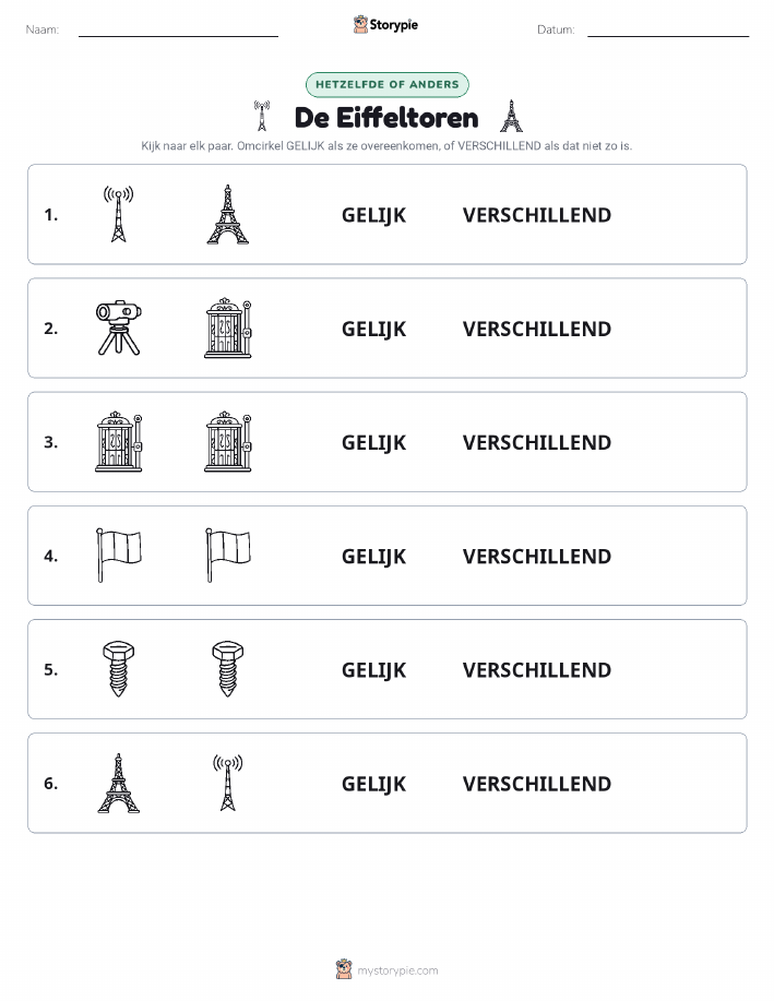 Zelfde of Verschillend