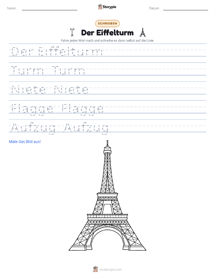 Schreibübung