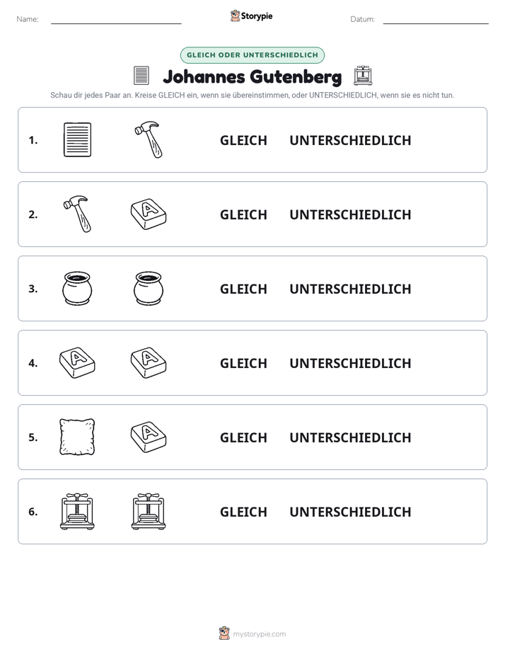 Gleich oder Anders