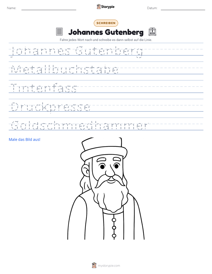 Schreibübung
