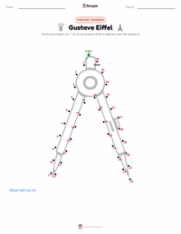 Gustave Eiffel afdrukbare werkblad voorbeeld