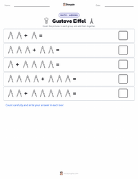 Gustave Eiffel printable worksheet preview