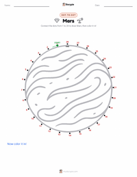 Mars printable worksheet preview