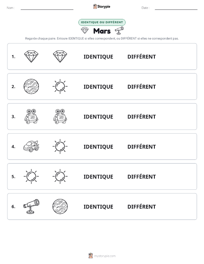 Identique ou Différent