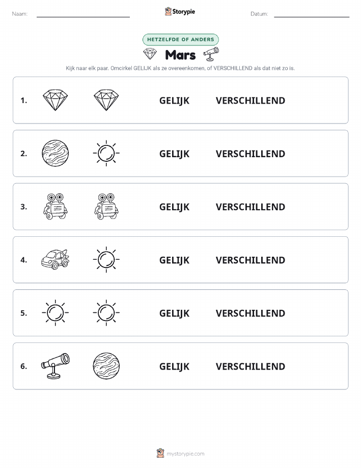Zelfde of Verschillend