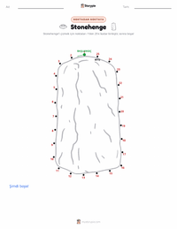 Stonehenge yazdırılabilir çalışma sayfası önizlemesi