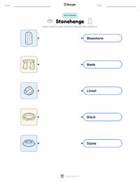 Stonehenge printable worksheet for kids