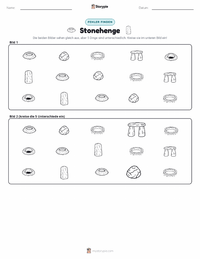 Stonehenge druckbare Arbeitsblatt Vorschau