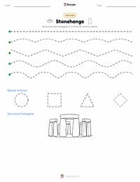 Anteprima della scheda stampabile di Stonehenge