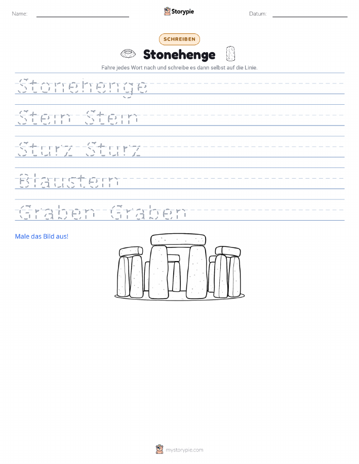 Schreibübung
