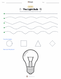The Light Bulb printable worksheet preview