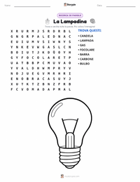 Anteprima della scheda stampabile di La Lampadina