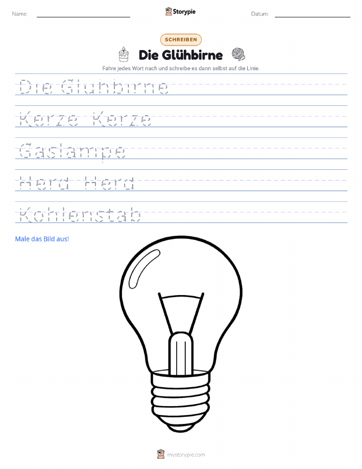 Schreibübung