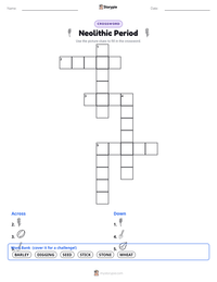 Neolithic Period printable worksheet preview