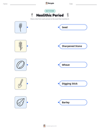 Neolithic Period printable worksheet for kids