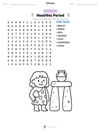 Neolithic Period printable worksheet preview