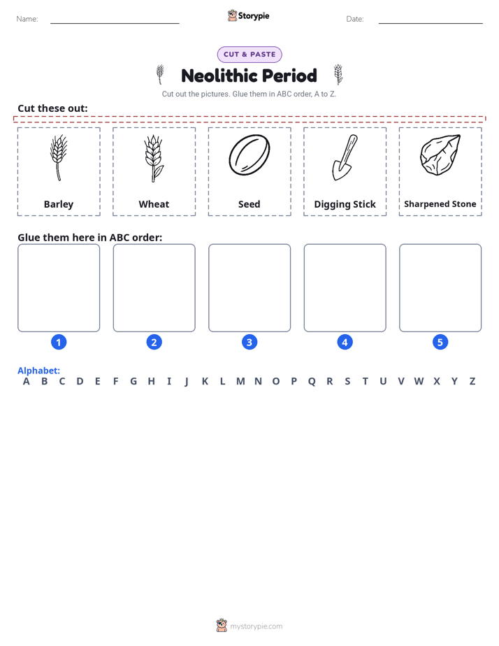 Cut & Paste Alphabet