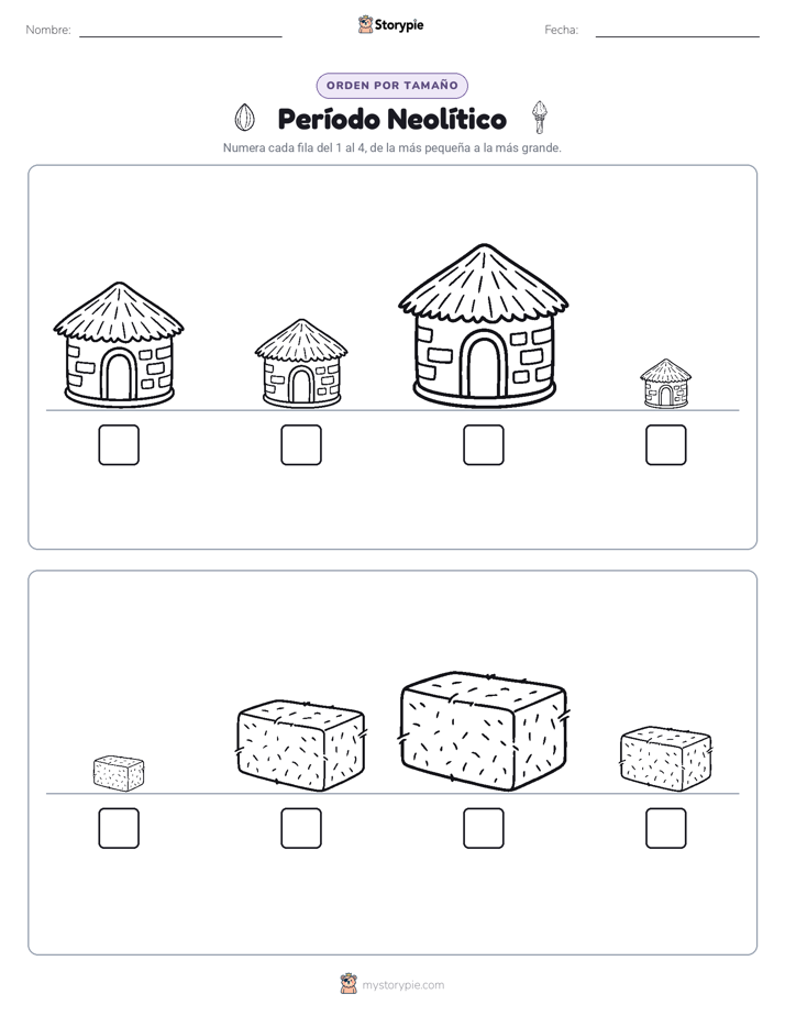 Orden de Tamaños