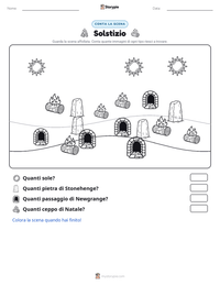 Anteprima della scheda stampabile di Solstizio