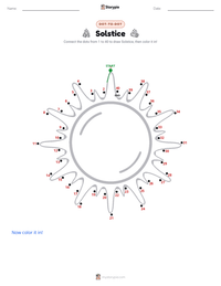 Solstice printable worksheet preview