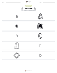Solstice printable worksheet preview