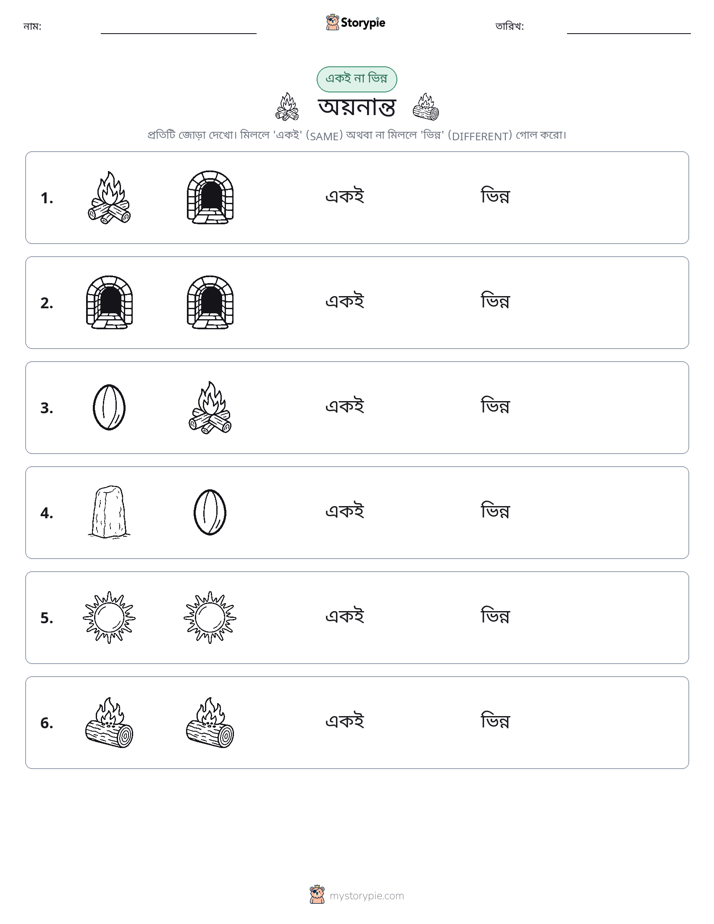 একই বা ভিন্ন