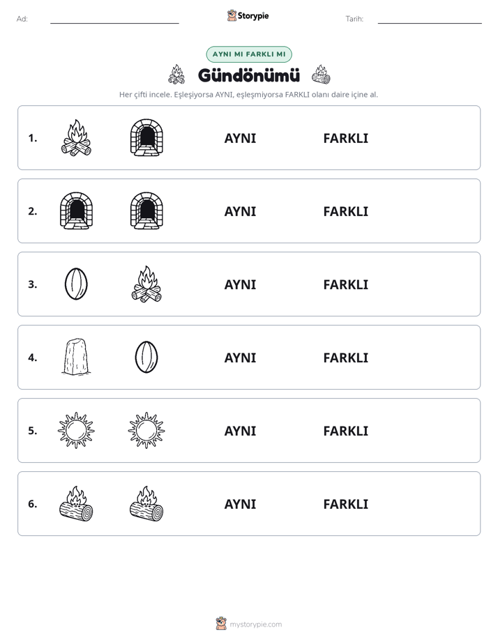 Aynı mı Farklı mı