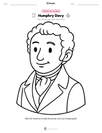 Prévia da folha de atividades imprimível Humphry Davy