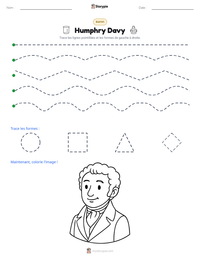 Aperçu de la feuille de travail imprimable Humphry Davy