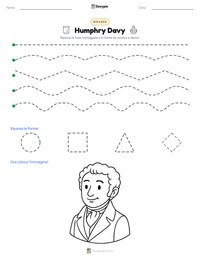 Anteprima della scheda stampabile di Humphry Davy