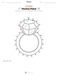 Mumtaz Mahal printable worksheet preview
