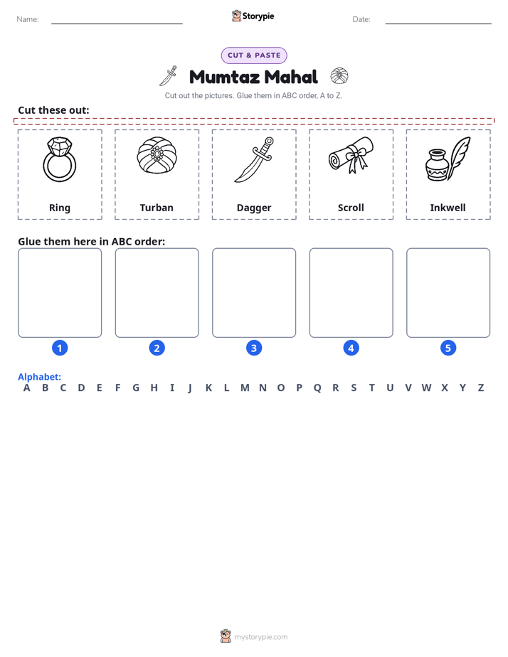 Cut & Paste Alphabet