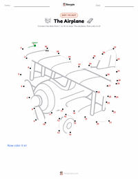 The Airplane printable worksheet preview