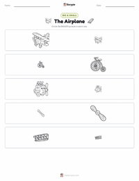 The Airplane printable worksheet preview