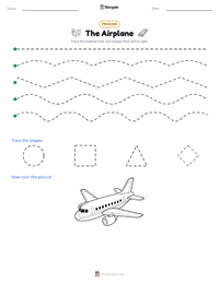 The Airplane printable worksheet preview