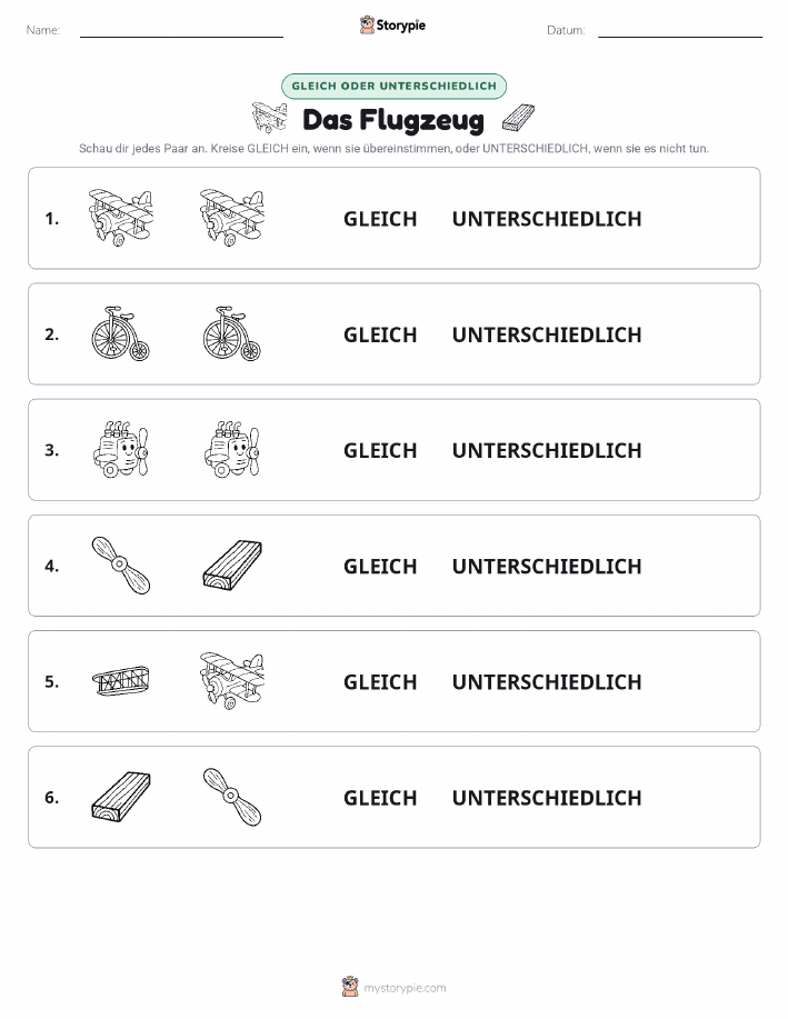 Gleich oder Anders
