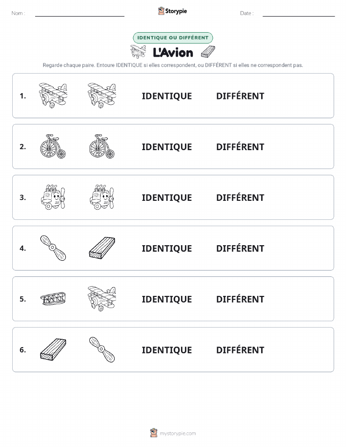Identique ou Différent
